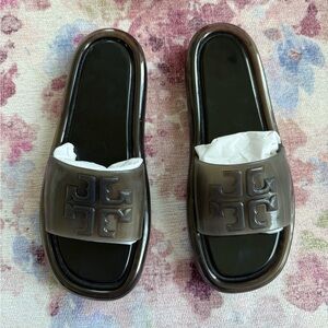 Tory Burch Black Slide Sandals